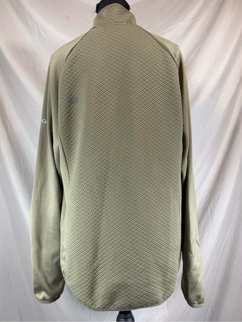 Columbia Sportswear Diamond Quilted Hybrid Jacket Khaki/Olive - Size XL - Picture 6 of 6